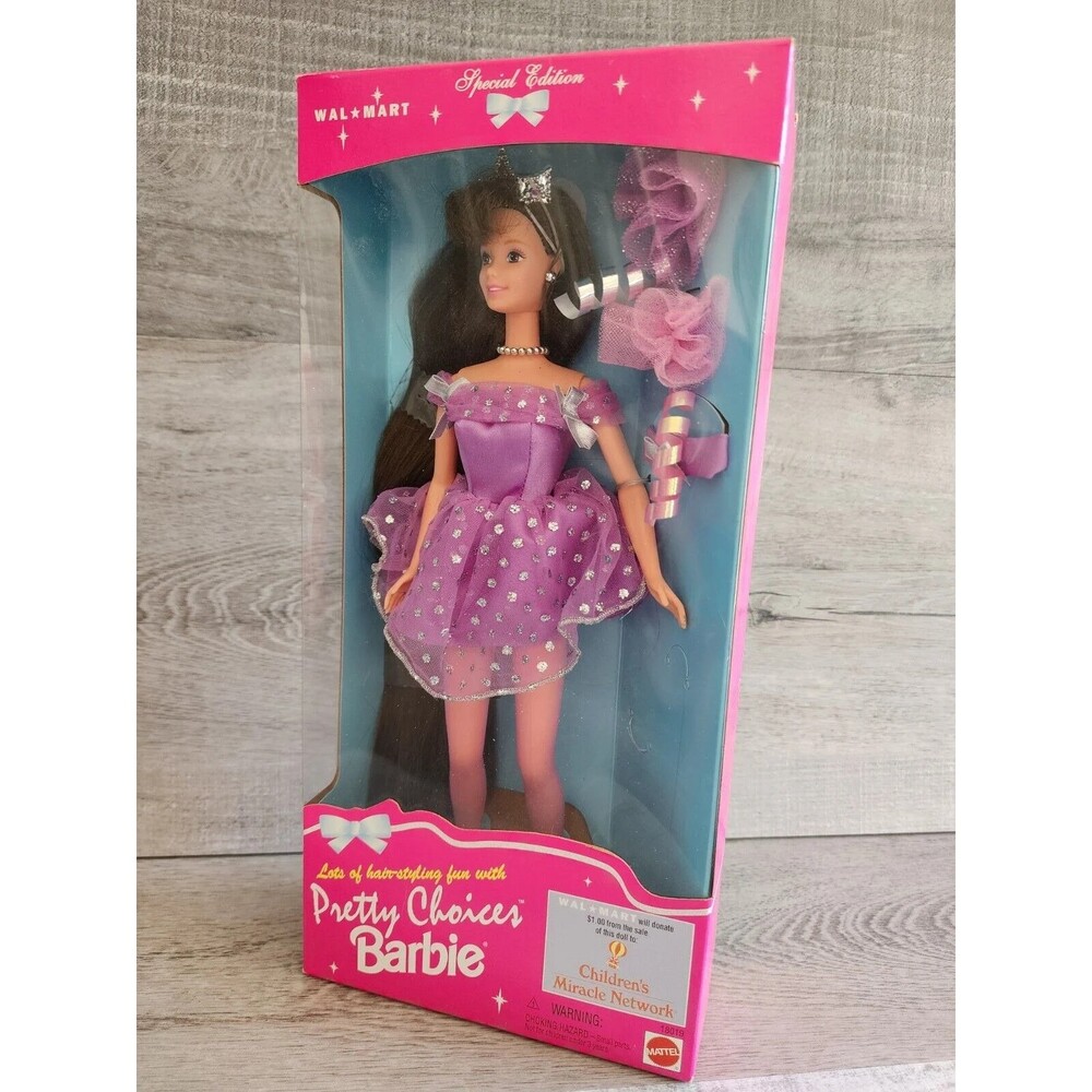 NEW 1996 Brunette Pretty Choices Barbie Walmart Special Edition #18019 Vintage